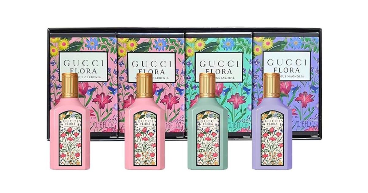 Gucci Flora Mini Splashes Gucci Flora Mini Splashes, Best floral perfume mini gift sets under $50