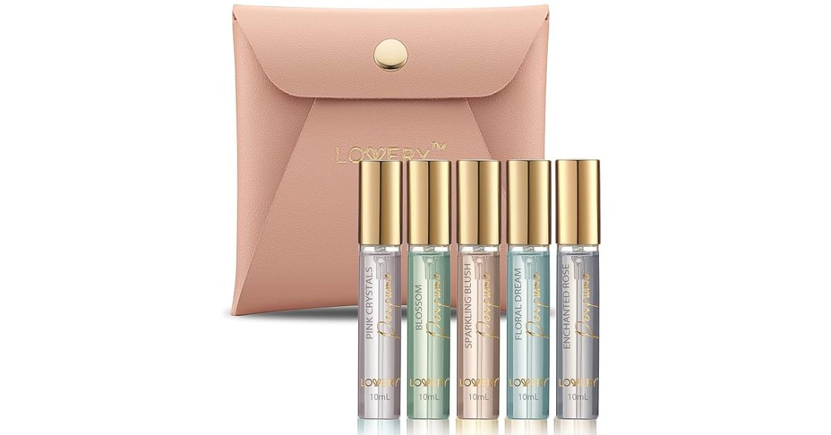 LOVERY 5-Pack Floral Sampler LOVERY 5-Pack Floral Sampler, Best floral perfume mini gift sets under $50
