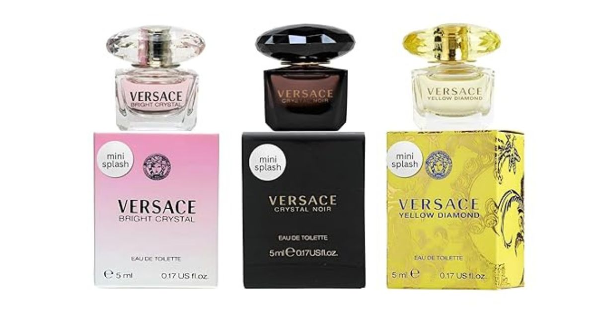 Versace 3-Mini Variety Versace 3-Mini Variety, Best floral perfume mini gift sets under $50