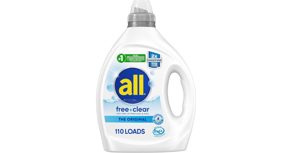 all Free Clear Liquid Laundry Detergent, hypoallergenic laundry detergent