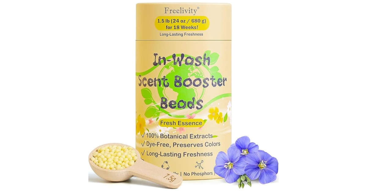 Freelivity In-Wash Scent Booster Beads, laundry beads