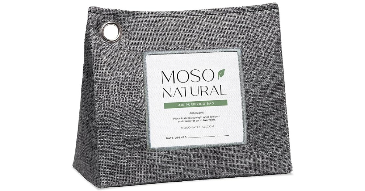 Moso Natural Air Purifying Bag, closet odor eliminator