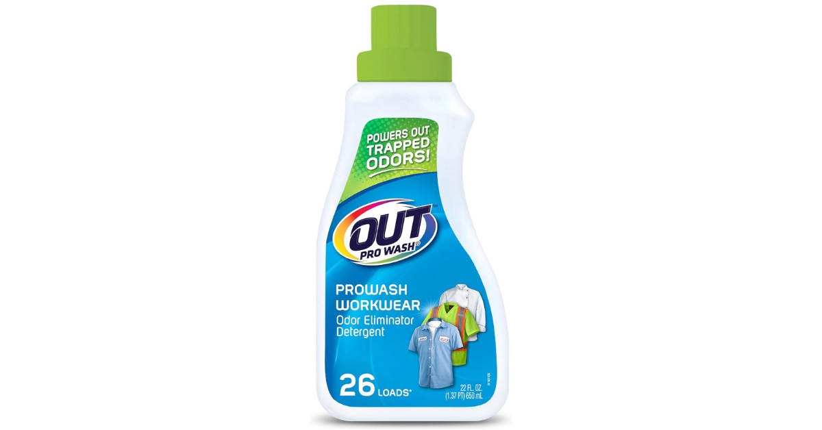 OUT ProWash Workwear Odor Eliminator, best laundry odor remover