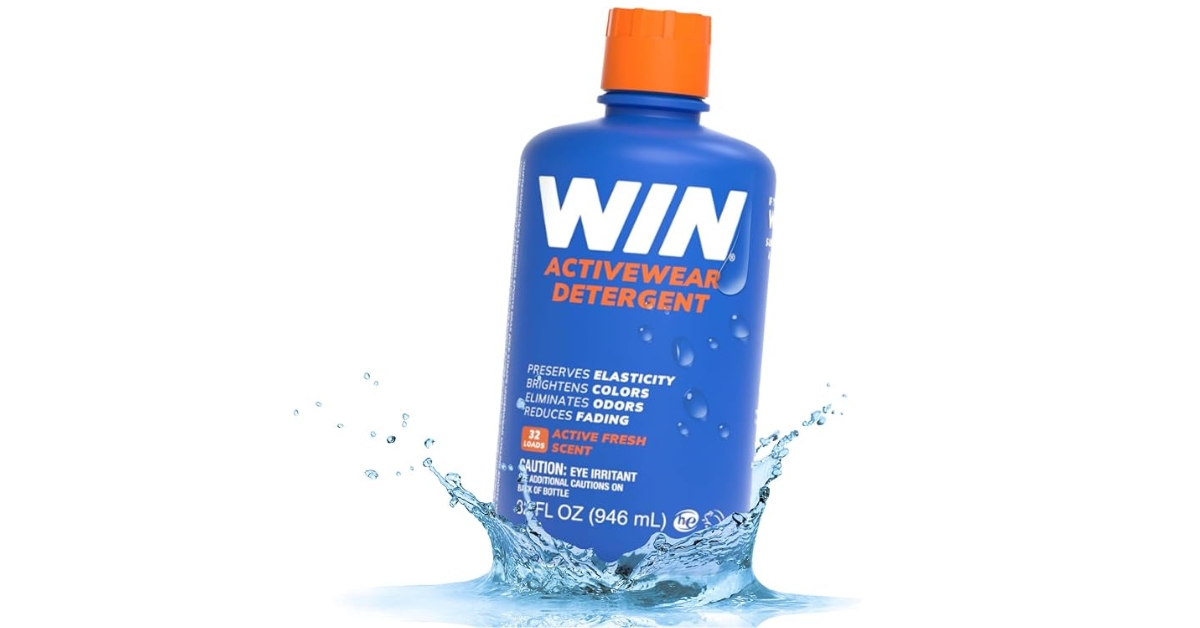 WIN Activewear Detergent, best laundry odor remover