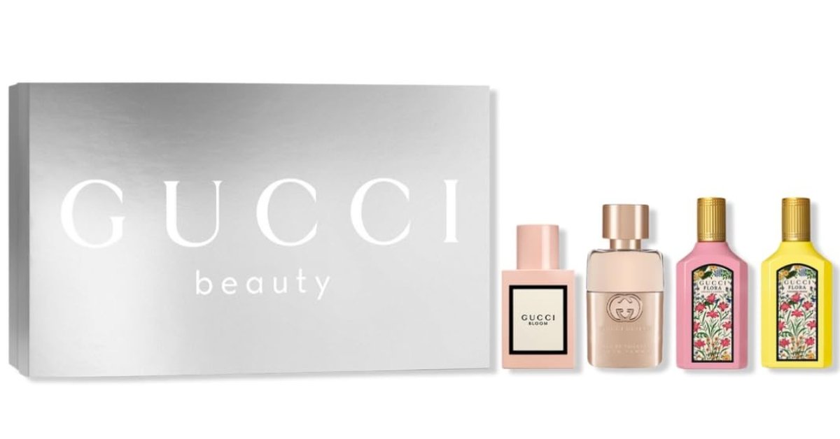 Gucci Fragrance Discovery 4-Piece Mini Gift Set, best perfume sampler kits