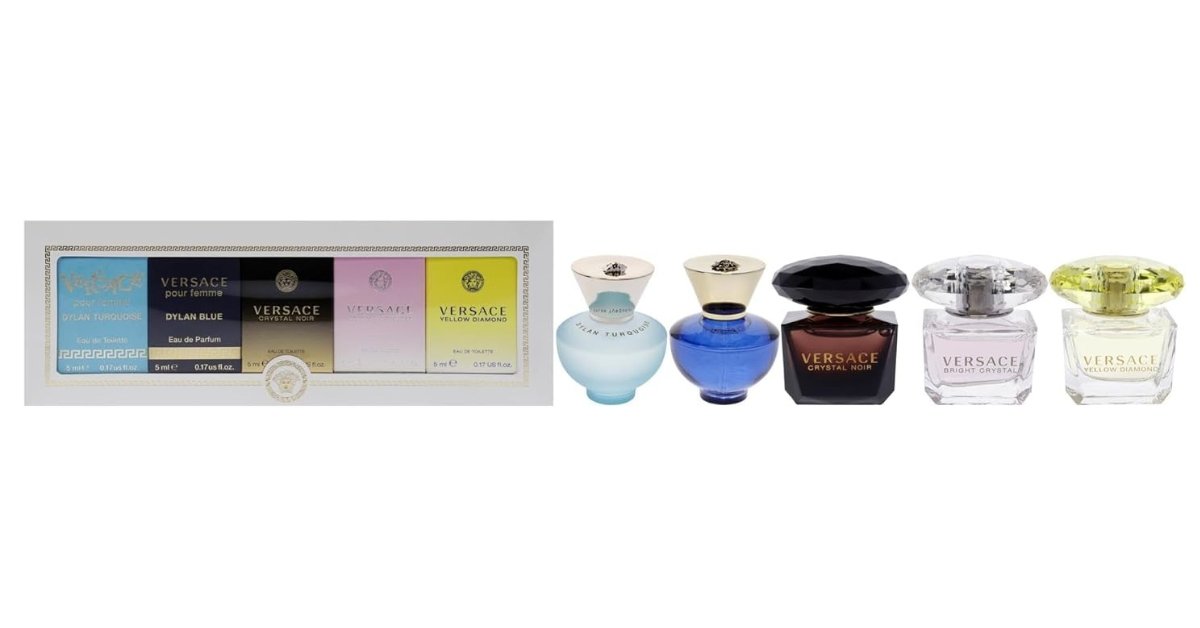 Versace Variety 5-Piece Mini Collection, best perfume sampler kits