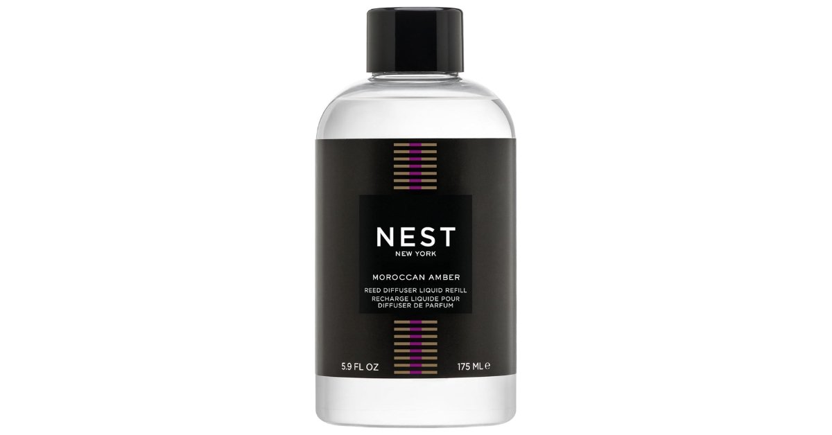 NEST New York Moroccan Amber Reed Diffuser (5.9 fl oz), reed diffusers for large rooms